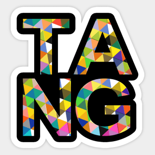 Tang, name, typography Sticker